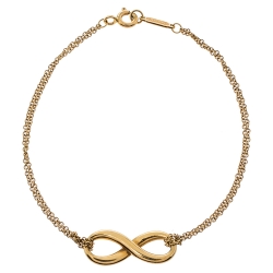 Tiffany & Co. Infinity 18K Yellow Gold Bracelet | Barnebys