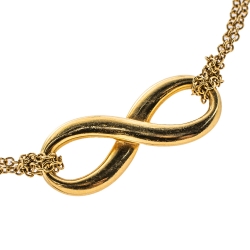 Pre Owned Tiffany & Co. Infinity 18K Yellow Gold Bracelet