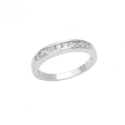 Pre Owned Tiffany & Co. Platinum & Diamond Wedding Band Size 50.5
