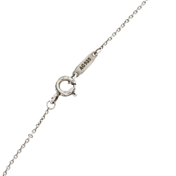 Pre Owned Tiffany & Co. Tiffany 1837 Interlocking Circles Silver & 18K Yellow Gold Pendant Necklace
