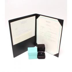 Pre Owned Tiffany & Co. Platinum Diamond Ring Size EU 48