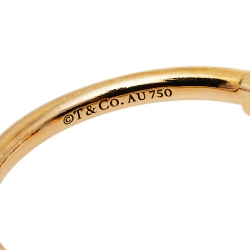 Pre Owned Tiffany & Co. Tiffany T Wire 18K Yellow Gold Ring Size 57