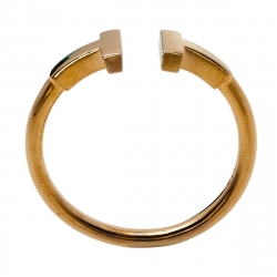 Pre Owned Tiffany & Co. Tiffany T Wire 18K Yellow Gold Ring Size 57