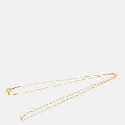 مملوكة مسبقًا Tiffany & Co. Else Peretti Diamond By The Yard 18K Yellow Gold Diamond Necklace