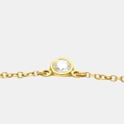 مملوكة مسبقًا Tiffany & Co. Else Peretti Diamond By The Yard 18K Yellow Gold Diamond Necklace