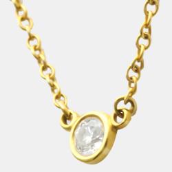مملوكة مسبقًا Tiffany & Co. Else Peretti Diamond By The Yard 18K Yellow Gold Diamond Necklace
