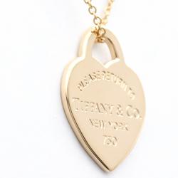 Pre Owned Tiffany & Co. Vintage Return To Tiffany Heart Tag 18K Rose Gold Necklace 