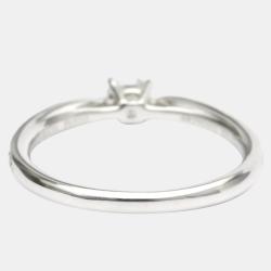 Pre Owned Tiffany & Co. Harmony Engagement Platinum Diamond Ring EU 49