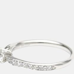 Pre Owned Tiffany & Co. Harmony Engagement Platinum Diamond Ring EU 49