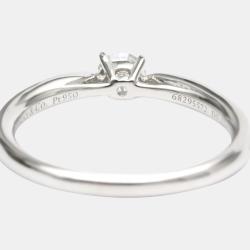 Pre Owned Tiffany & Co. Harmony Engagement Platinum Diamond Ring EU 49