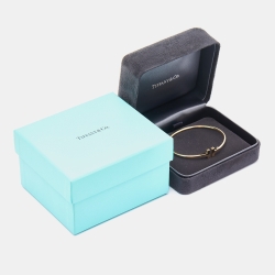 Pre Owned Tiffany & Co. Tiffany T Wire 18k Yellow Gold Bracelet