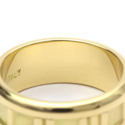 Pre Owned Tiffany & Co. Atlas 18K Yellow Gold Ring EU 50.5