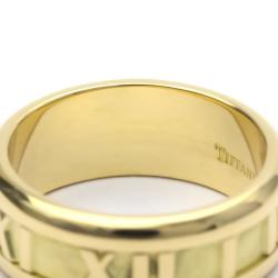 Pre Owned Tiffany & Co. Atlas 18K Yellow Gold Ring EU 50.5