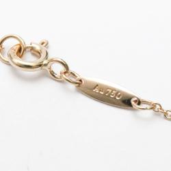 Pre Owned Tiffany & Co. 18K Rose Gold Open Heart by Elsa Peretti Pendant Necklace