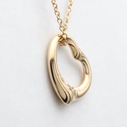 Pre Owned Tiffany & Co. 18K Rose Gold Open Heart by Elsa Peretti Pendant Necklace