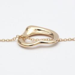Pre Owned Tiffany & Co. 18K Rose Gold Open Heart by Elsa Peretti Pendant Necklace