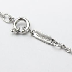 Pre Owned Tiffany & Co. Tiffany Bar 18K White Gold Diamond Necklace