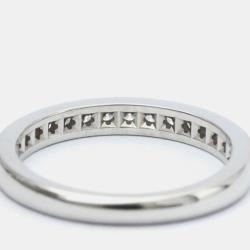 Pre Owned Tiffany & Co. Tiffany Setting Platinum Diamond Ring EU 49