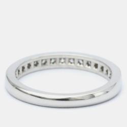 Pre Owned Tiffany & Co. Tiffany Setting Platinum Diamond Ring EU 49