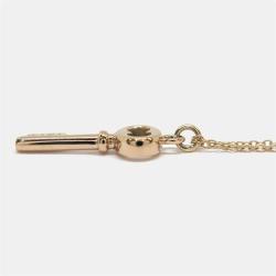 Pre Owned Tiffany & Co. Oval Key 18K Rose Gold Necklace 