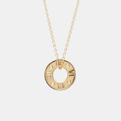 Pre Owned Tiffany & Co. Atlas 18K Rose Gold Diamond Necklace 