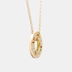 Pre Owned Tiffany & Co. Atlas 18K Rose Gold Diamond Necklace 