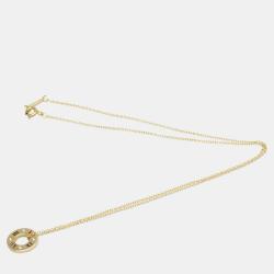Pre Owned Tiffany & Co. Atlas 18K Rose Gold Diamond Necklace 