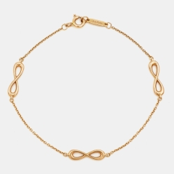 مملوكة م سبقًا Tiffany & Co. Infinity 18k Rose Gold Bracelet