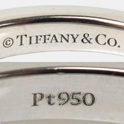 Pre Owned Tiffany & Co. Platinum and Diamond Forever Band Ring EU 51