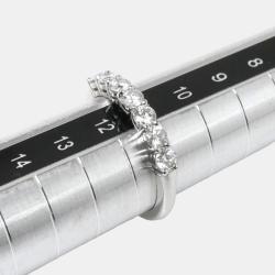 Pre Owned Tiffany & Co. Platinum and Diamond Forever Band Ring EU 51