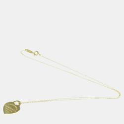 Pre Owned Tiffany & Co. 18K Yellow Gold Return to Tiffany Heart Tag Pendant Necklace