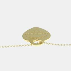 Pre Owned Tiffany & Co. 18K Yellow Gold Return to Tiffany Heart Tag Pendant Necklace