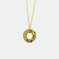 مملوكة مسبقًا Tiffany & Co. 18k Yellow Gold and Diamond Atlas Pendant Necklace