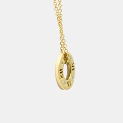مملوكة مسبقًا Tiffany & Co. 18k Yellow Gold and Diamond Atlas Pendant Necklace