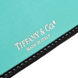 Pre Owned Tiffany & Co. Black Leather Continental Wallet