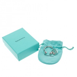 Pre Owned Tiffany & Co. Return To Tiffany Heart tag Keyring