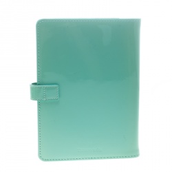 Pre Owned Tiffany & Co. Tiffany Green Patent Leather Notebook Organizer
