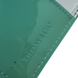 Pre Owned Tiffany & Co. Tiffany Green Patent Leather Notebook Organizer