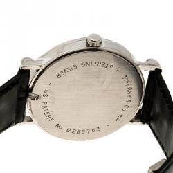 Pre Owned Tiffany & Co. Silver Atlas Women's Wristwatch 31 mm