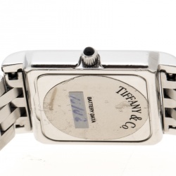 Tiffany & Co. White Stainless Steel Classic Women's Wristwatch 23 mm