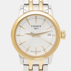 Tissot Silver Two-Tone Stainless Steel Classic Dream T129.210.22.031.00 Women's Wristwatch 28 mm