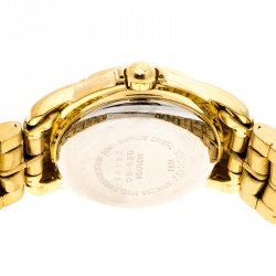 Pre Owned Tissot Gold Plated Stainless Steel Seastar A630/730 Women's Wristwatch 24 mm