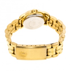 Pre Owned Tissot Gold Plated Stainless Steel Seastar A630/730 Women's Wristwatch 24 mm