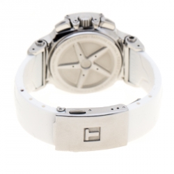 Tissot White Stainless Steel T-Race T048217A Women's Wristwatch 33 mm