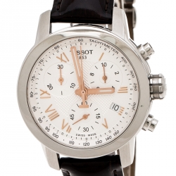 Pre Owned Tissot Silver White Stainless Steel T-Sport T055217A Women's Wristwatch 35 mm