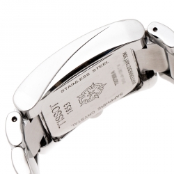 Pre Owned Tissot Purple Mother Of Pearl Stainless Steel Generosi-T T007309A Women's Wristwatch 24.50 mm