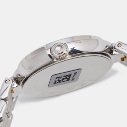 Pre Owned Tissot Mother of Pearl Two Tone Stainless Steel Flamingo T094210.22 Women's Wristwatch 30 mm