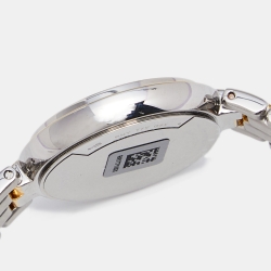 Pre Owned Tissot Mother of Pearl Two Tone Stainless Steel Flamingo T094210.22 Women's Wristwatch 30 mm