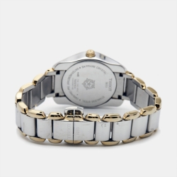 Tissot Mother of Pearl Two Tone Stainless Steel T-Wave T023210A Women's Wristwatch 28 mm