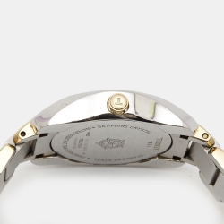 Tissot Mother of Pearl Two Tone Stainless Steel T-Wave T023210A Women's Wristwatch 28 mm